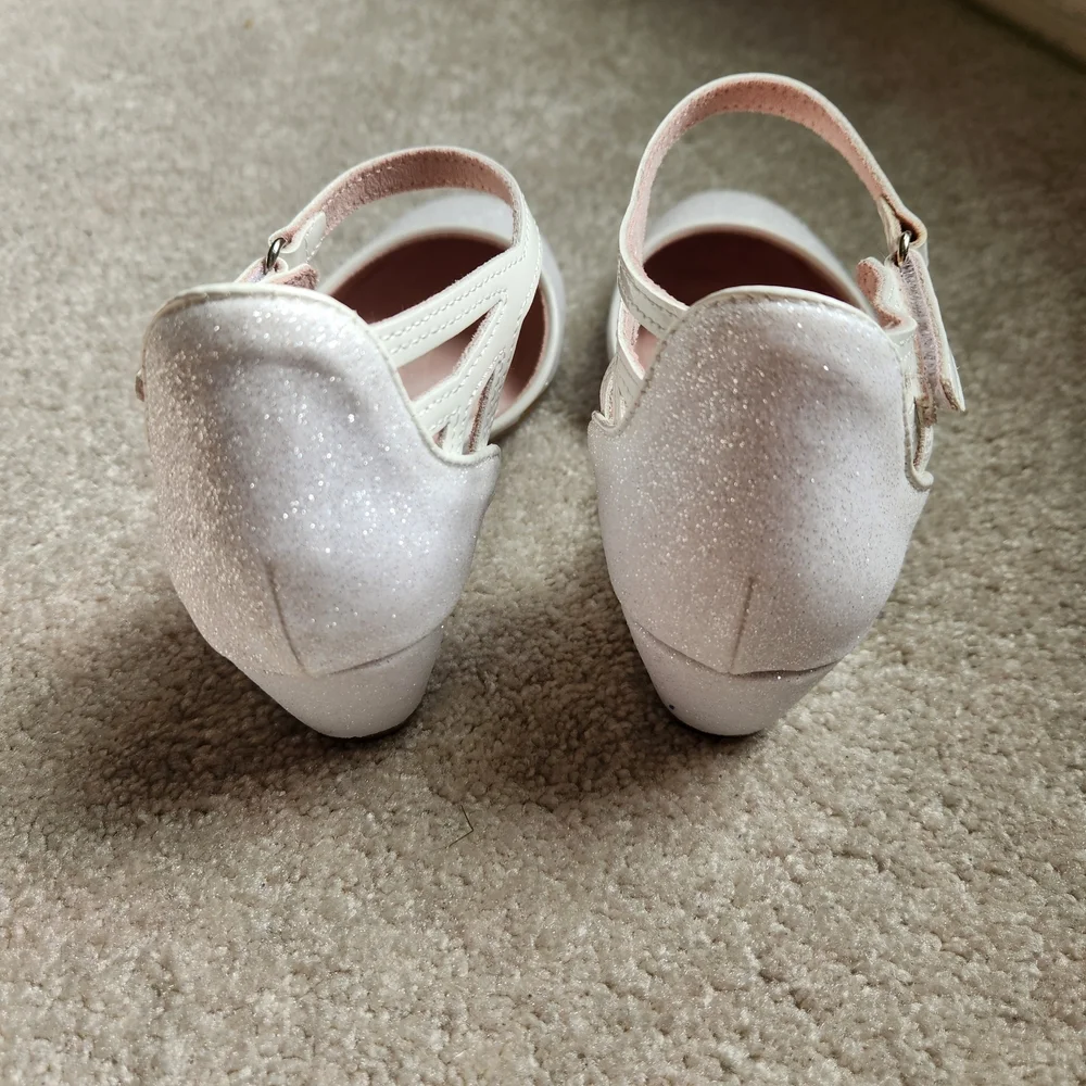 Silver Sparkle Girls Dress Shoes